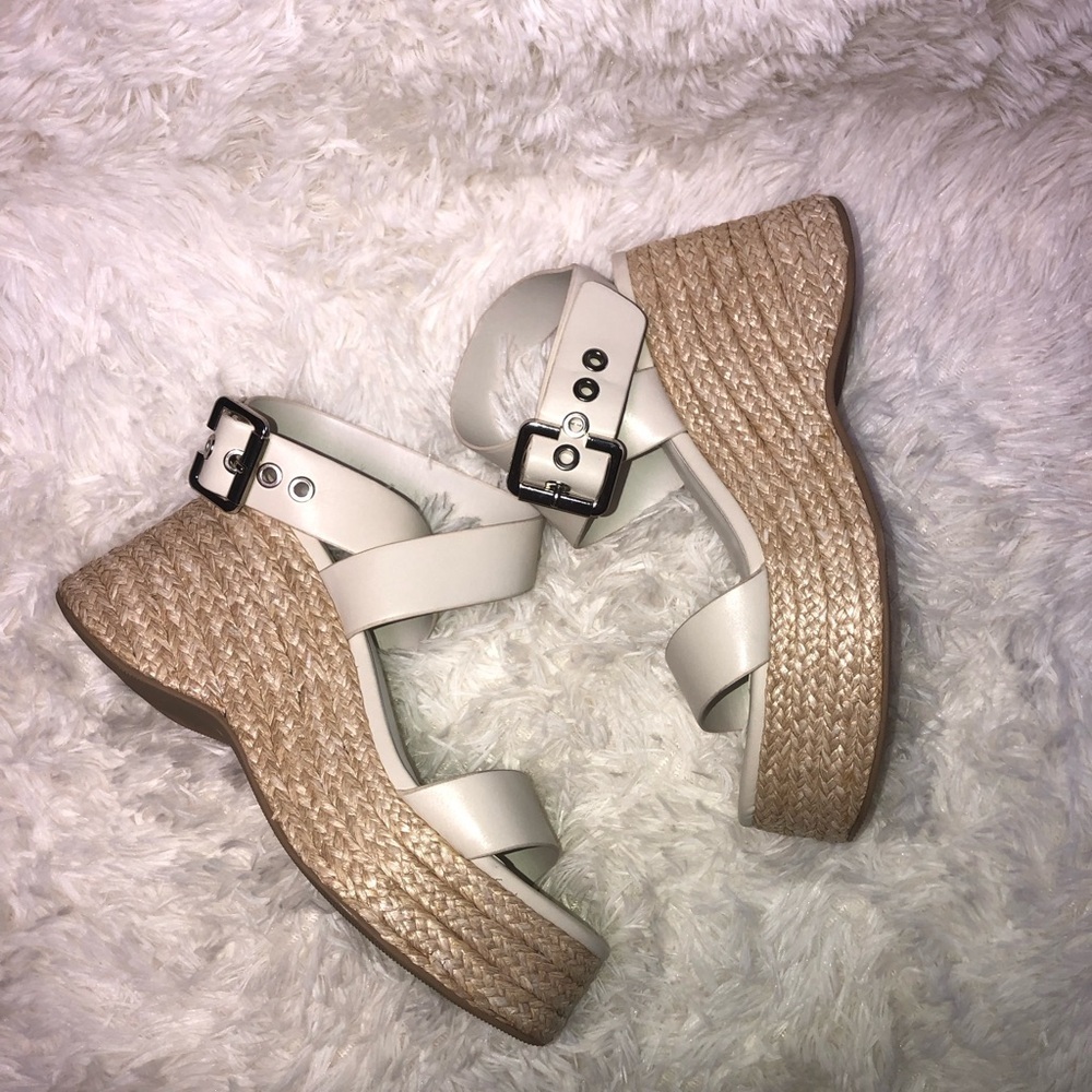 Wedge Espadrille Slide Sandals - Cream - Picture 11 of 16